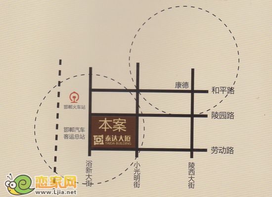 泰達大廈區(qū)位圖