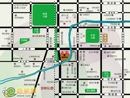 財(cái)智天地區(qū)位圖
