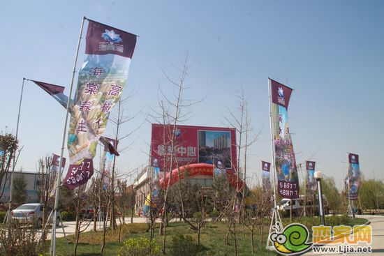 現(xiàn)代海棠灣活動現(xiàn)場彩旗和拱門