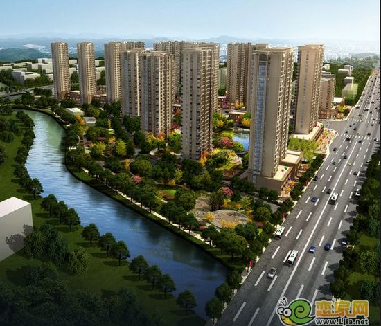 現(xiàn)代滏陽原著鳥瞰效果圖