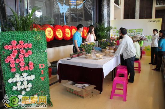 美的城母親節(jié)插花活動現(xiàn)場