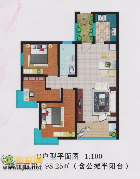 面積：98.25平米
