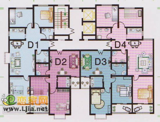 戶型：三室二廳二衛(wèi)、二室一廳一衛(wèi)