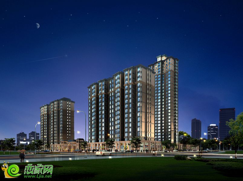 玉如意項目夜景效果圖1