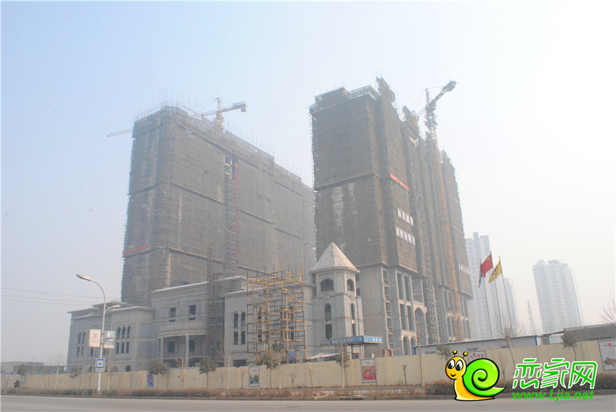 思特利匯鑫灣東區(qū)工程進度實景圖（2014.02.14）