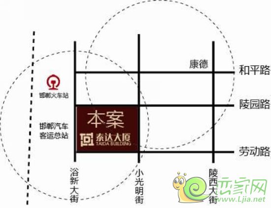 泰達大廈區(qū)位圖