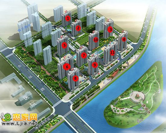 圣水湖畔樓座標(biāo)注圖