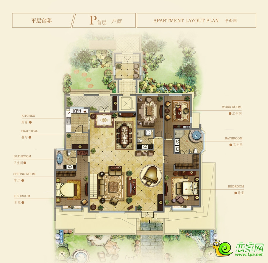御趙金臺平層戶型圖
