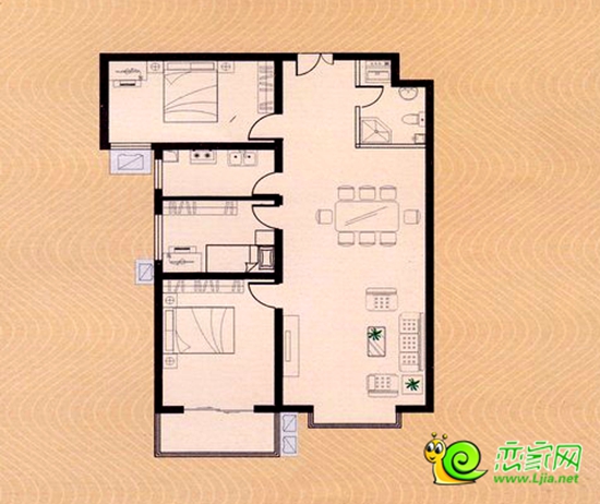 上都名苑122㎡戶(hù)型