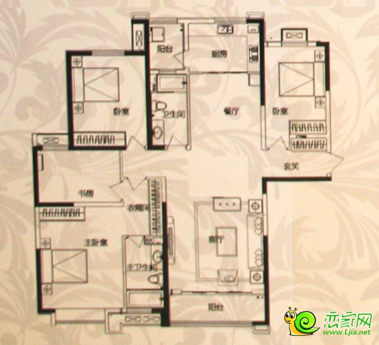 183㎡四室二廳二衛(wèi)