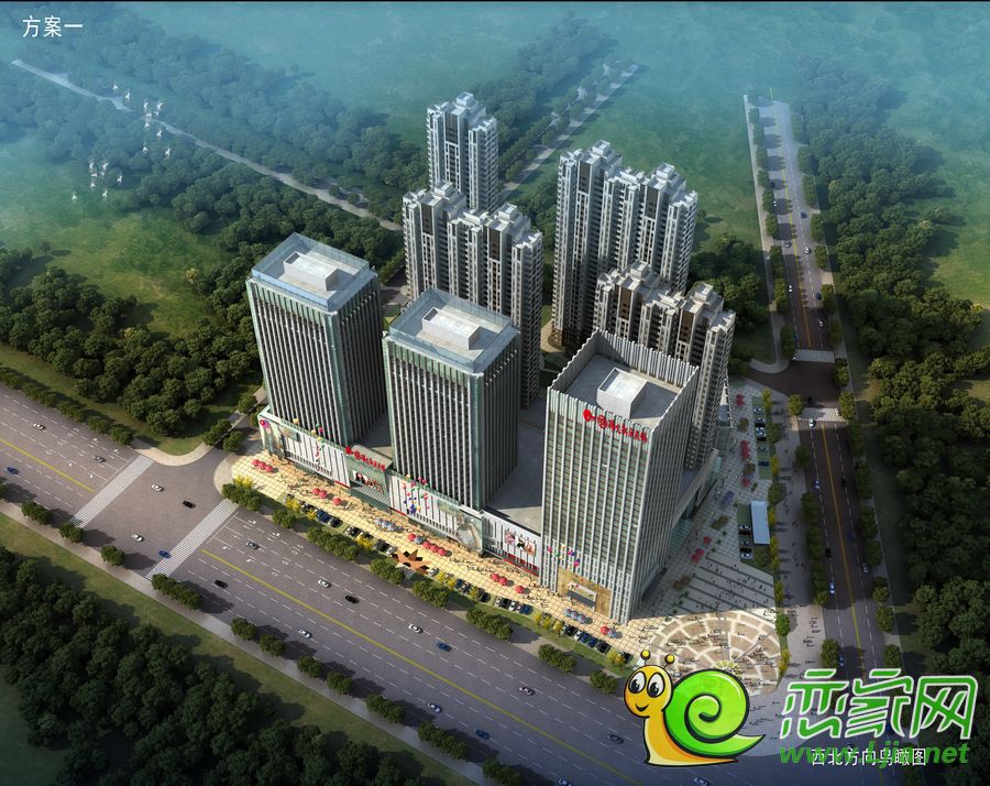 陽光新卓廣場鳥瞰圖