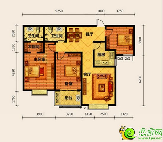 漢成華都141戶型圖