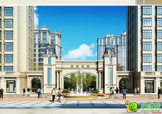 紫御豪庭大門效果圖