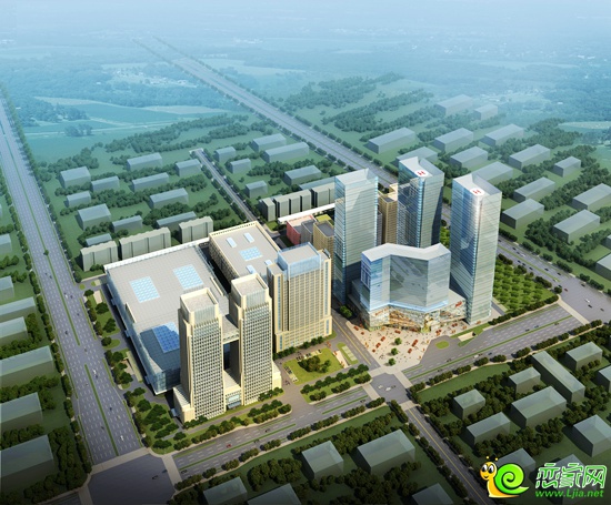中道廣場(chǎng)鳥瞰圖