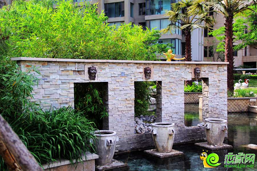鑫域國際小區(qū)園林實景圖