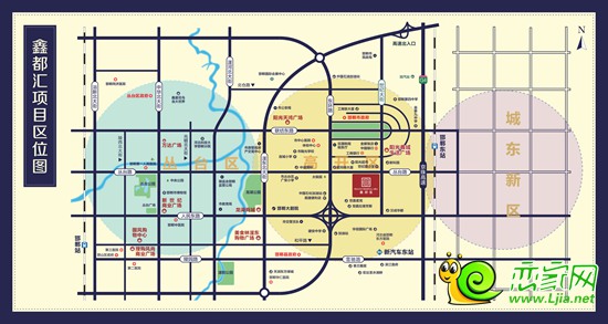 鑫都匯區(qū)位圖
