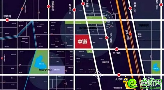 中道大廈二期區(qū)位圖