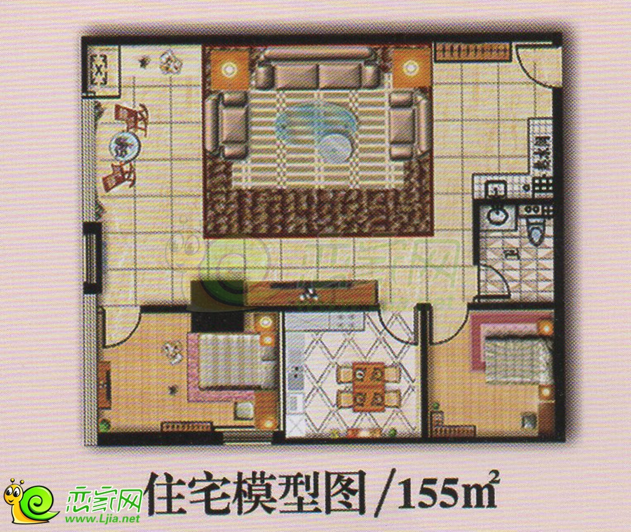 金哲大廈住宅模型圖