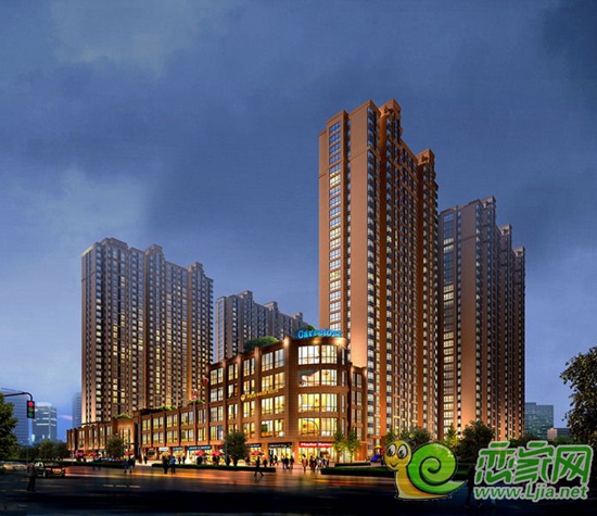 陶然新城臨街夜景透視效果圖