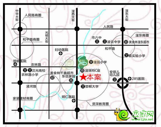 滏瑞特.時代廣場區(qū)位圖