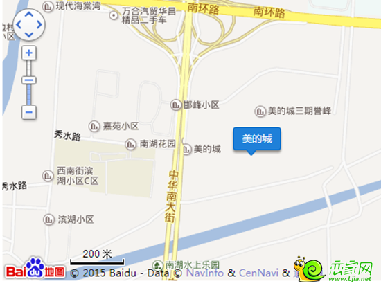 美的城交通圖