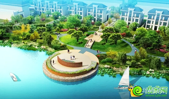 北湖美域園林實(shí)景圖
