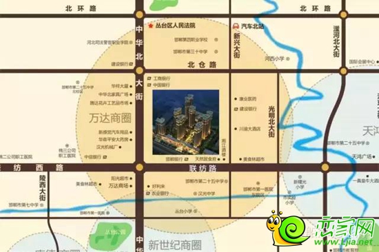 中船漢光華府區(qū)位圖