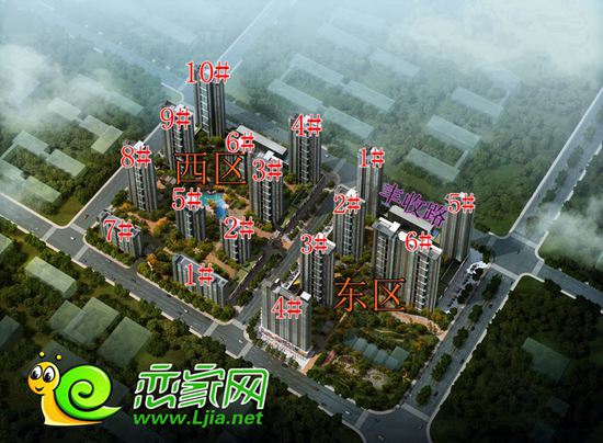 萬浩金百合樓號標(biāo)注圖