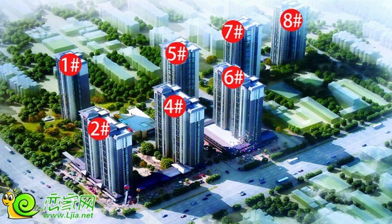 盛錦花園樓棟分布效果圖