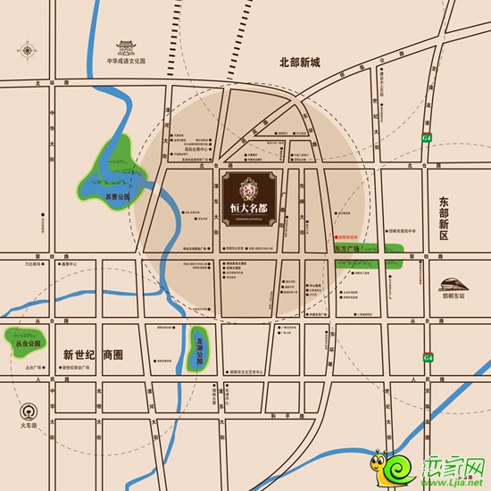 恒大名都項(xiàng)目區(qū)位圖