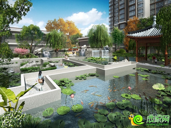 錦繡江南項(xiàng)目水系效果圖