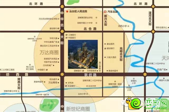 中船·漢光華府區(qū)位圖