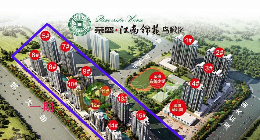 江南錦苑鳥瞰圖