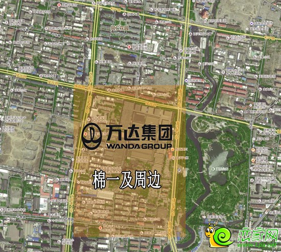 萬達集團將要開發(fā)的區(qū)域