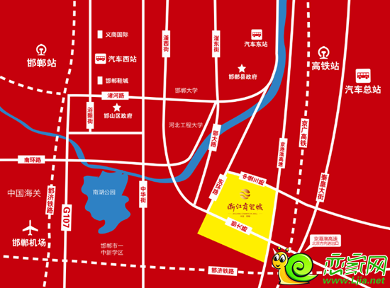 浙江商貿(mào)城區(qū)位圖