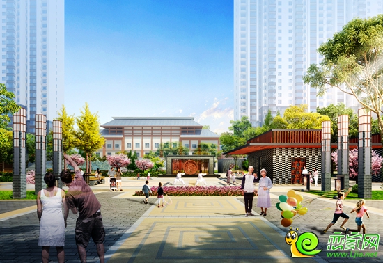 勒泰家園園林效果圖