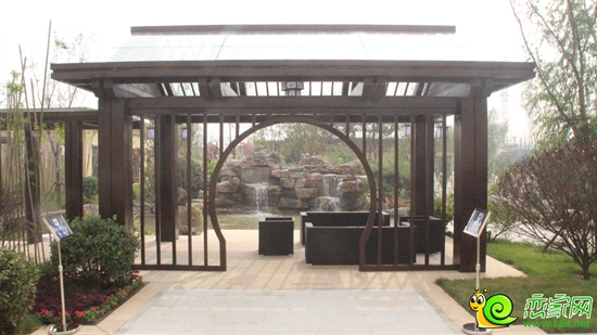 樣板間園林入口涼亭