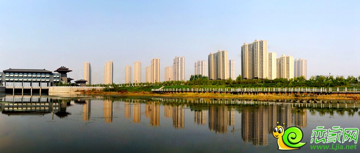 美的城現(xiàn)房臨支漳河實景圖