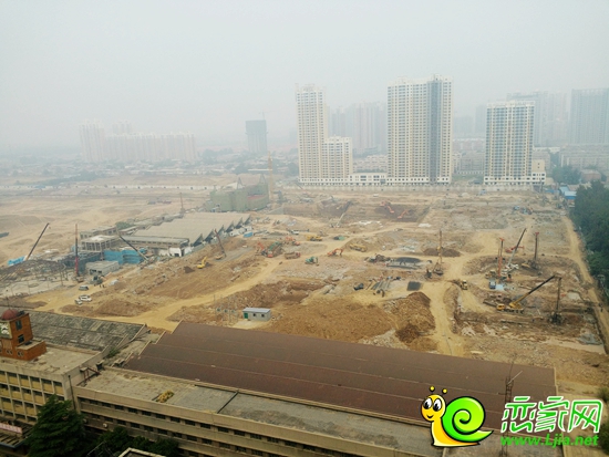 邯鄲恒大·翡翠華庭施工現(xiàn)場(chǎng)全景圖