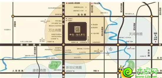 中船·漢光華府區(qū)位圖