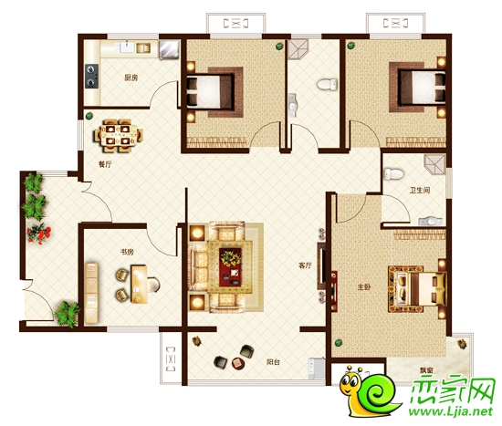 “樓王”139㎡戶型圖