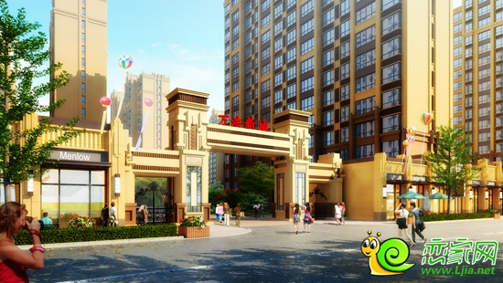 萬(wàn)浩新城小區(qū)正門(mén)效果圖