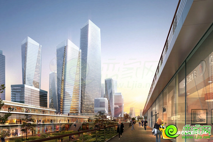 邯鄲東區(qū)金融走廊效果圖