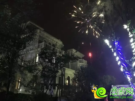精彩的煙花表演
