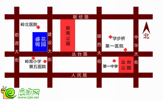 盛錦花園區(qū)位