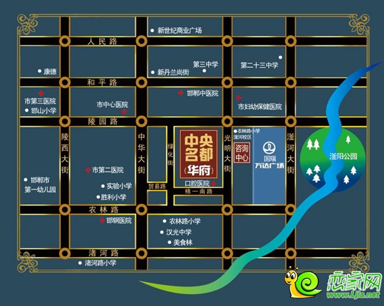 中央名都區(qū)位