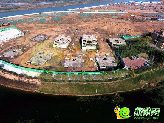 瀾灣在建樓棟航拍圖