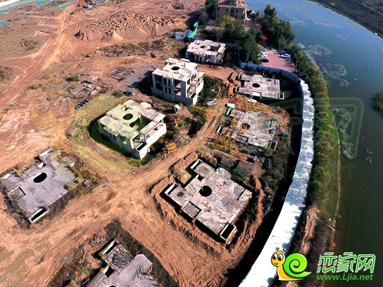 瀾灣在建樓棟航拍圖