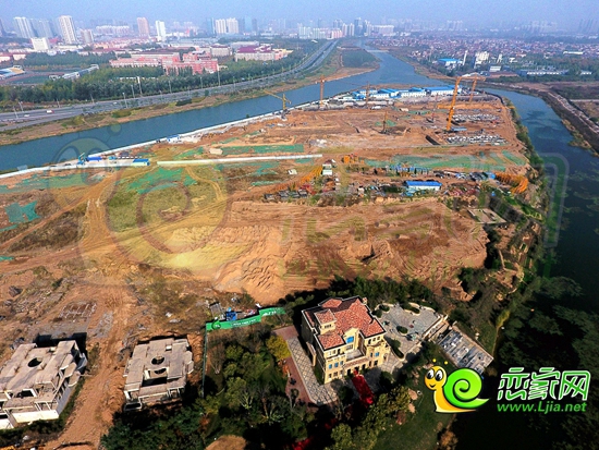 瀾灣正在施工地基部分全景圖