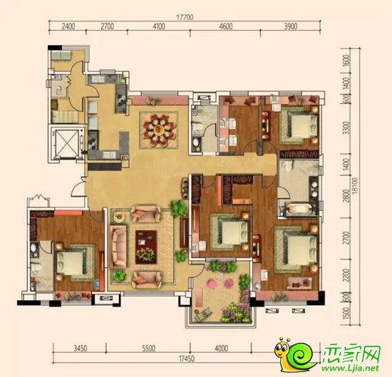 翡翠郡266㎡洋房戶型圖